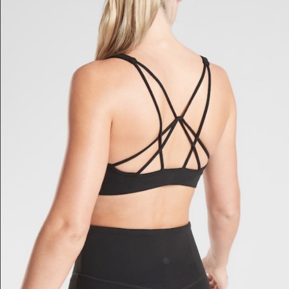 Athleta D-DD Solace Bra Black Large NWT Powervita
